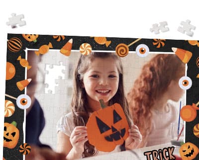 Photo of Halloween costume as puzzle