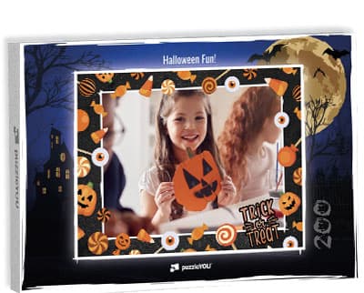 Photo of Halloween costume on puzzle box